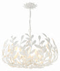 Crystorama Broche 27'' Matte White Chandelier