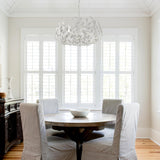 Crystorama Broche 27'' Matte White Chandelier