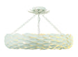 Crystorama Broche 24'' Matte White Semi Flush Mount