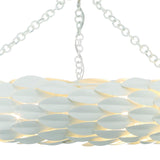 Crystorama Broche 24'' Matte White Semi Flush Mount