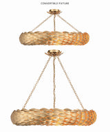 Crystorama Broche 33.5'' Antique Gold Chandelier
