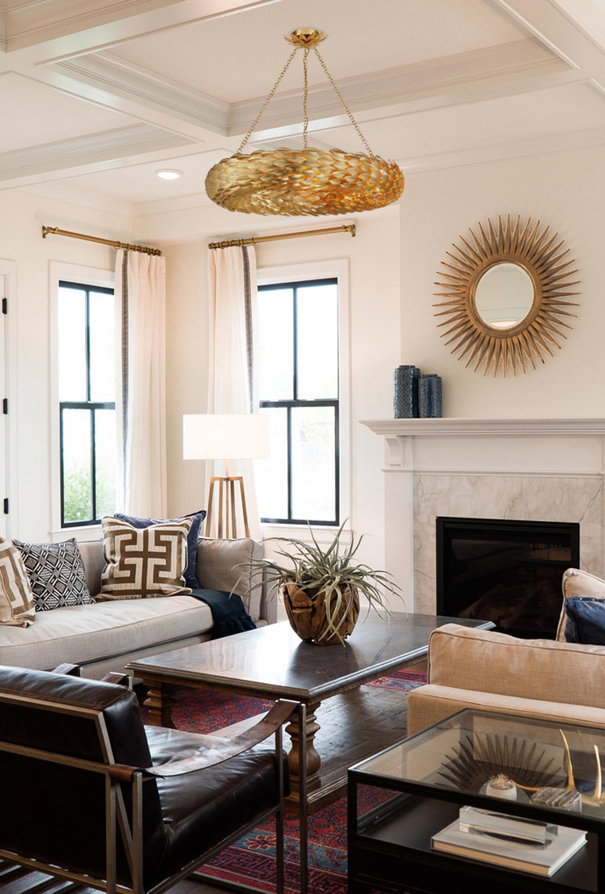 Crystorama Broche 33.5'' Antique Gold Chandelier