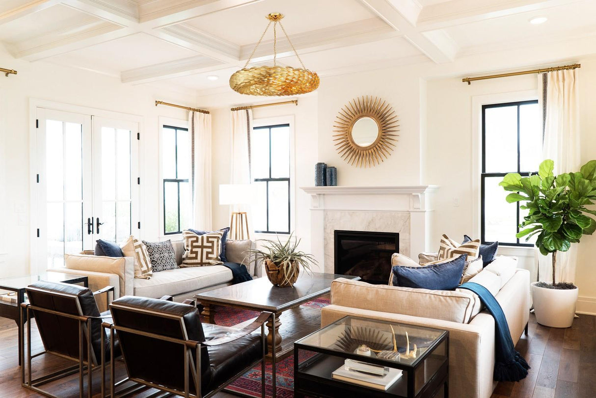 Crystorama Broche 33.5'' Antique Gold Chandelier