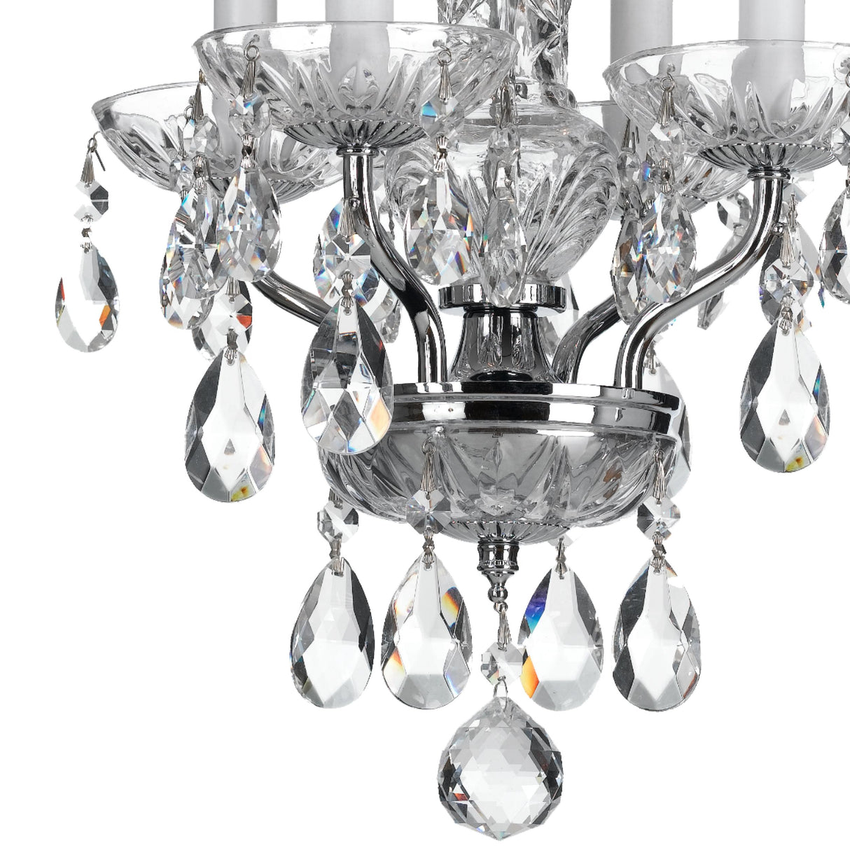 Crystorama Welton 11'' Italian Crystal Polished Chrome Chandelier