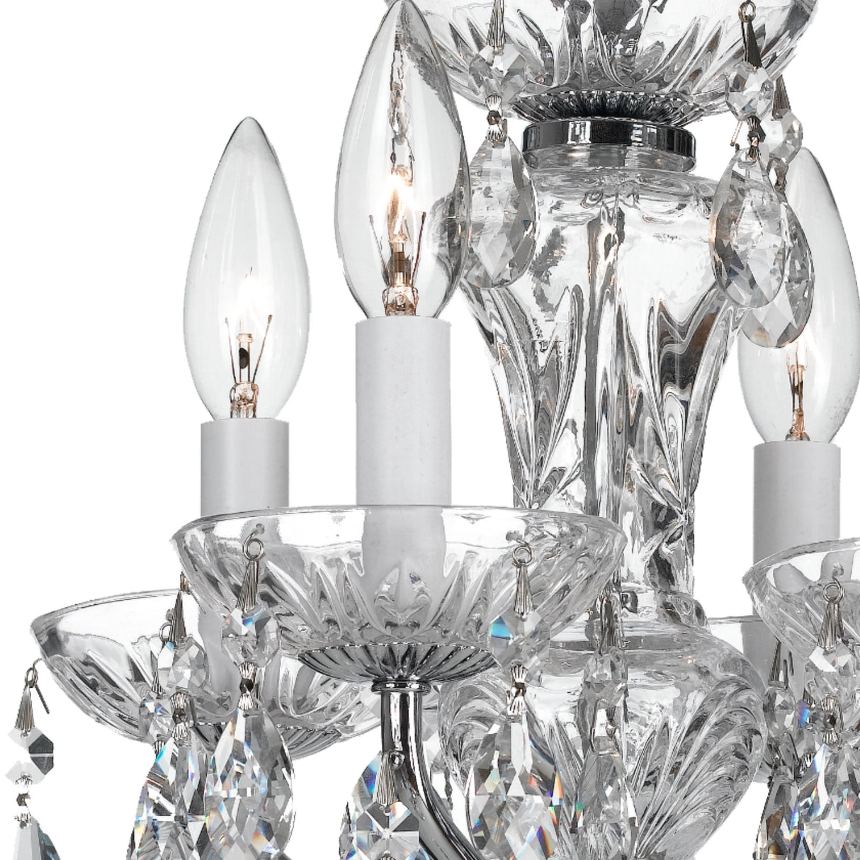 Crystorama Welton 11'' Italian Crystal Polished Chrome Chandelier