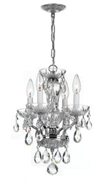 Crystorama Welton 11'' Hand Cut Crystal Polished Chrome Chandelier