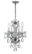 Crystorama Welton 11'' Hand Cut Crystal Polished Chrome Chandelier