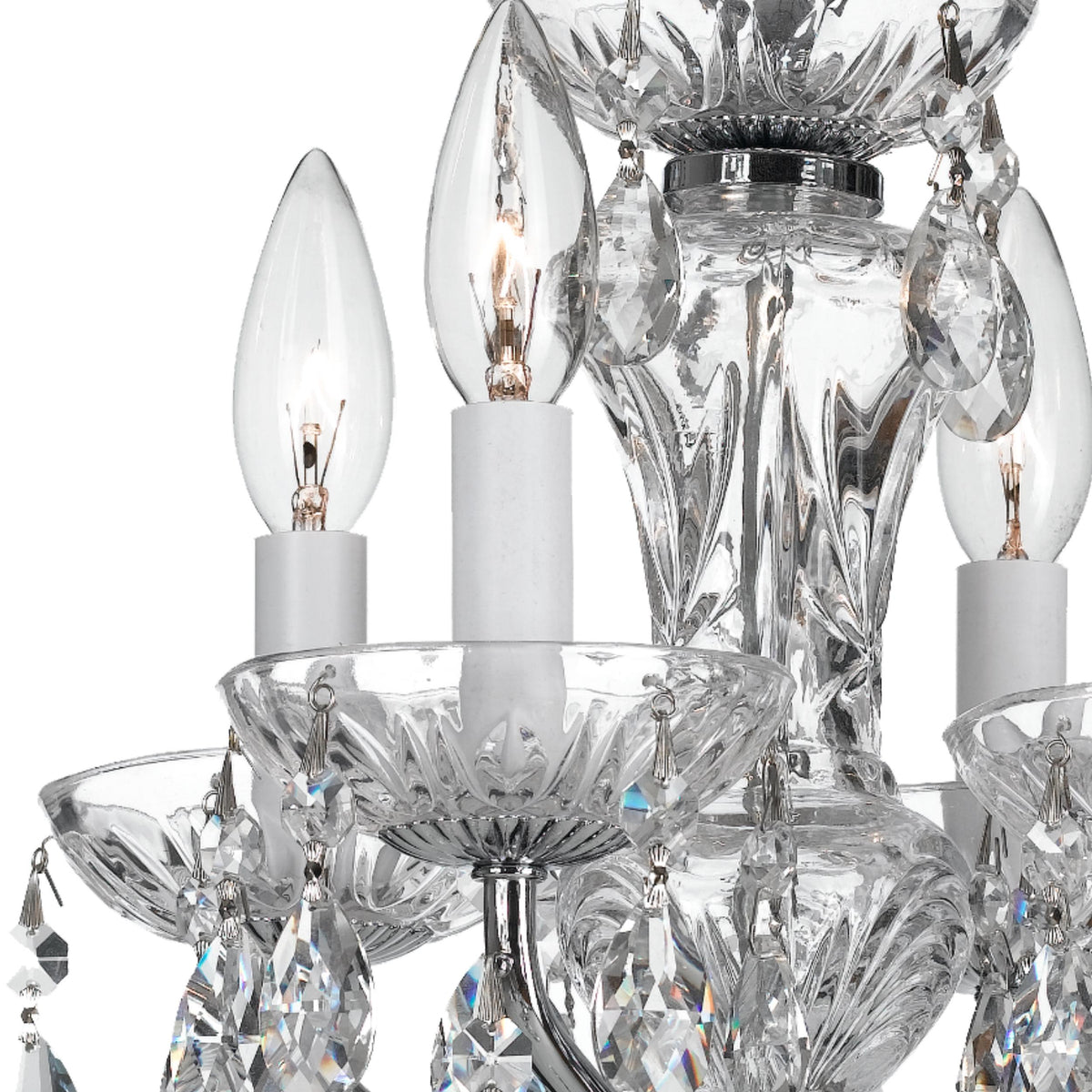 Crystorama Welton 11'' Hand Cut Crystal Polished Chrome Chandelier