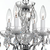 Crystorama Welton 11'' Hand Cut Crystal Polished Chrome Chandelier