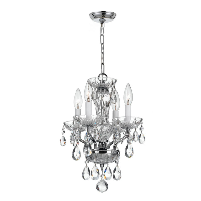 Crystorama Welton 11'' Swarovski Spectra Crystal Polished Chrome Chandelier