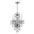 Crystorama Welton 11'' Swarovski Strass Crystal Polished Chrome Chandelier