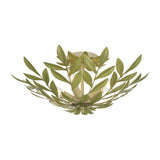 Crystorama Broche 20.75'' Champagne Green Tea Semi Flush Mount