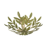 Crystorama Broche 20.75'' Champagne Green Tea Semi Flush Mount