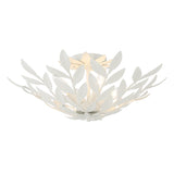 Crystorama Broche 20.75'' Matte White Semi Flush Mount