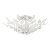 Crystorama Broche 20.75'' Matte White Semi Flush Mount