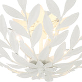Crystorama Broche 20.75'' Matte White Semi Flush Mount