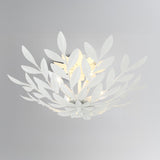 Crystorama Broche 20.75'' Matte White Semi Flush Mount