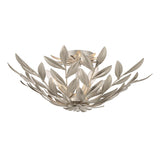 Crystorama Broche 20.75'' Antique Silver Semi Flush Mount