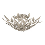 Crystorama Broche 20.75'' Antique Silver Semi Flush Mount