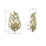 Crystorama Broche 8.25'' Champagne Green Tea Sconce