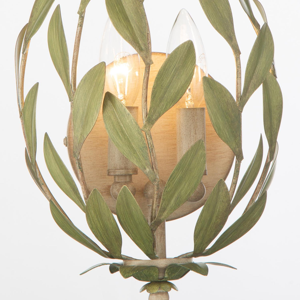 Crystorama Broche 8.25'' Champagne Green Tea Sconce