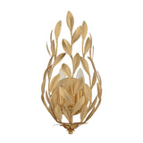Crystorama Broche 8.25'' Antique Gold Sconce