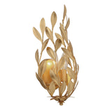 Crystorama Broche 8.25'' Antique Gold Sconce