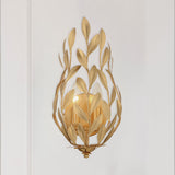 Crystorama Broche 8.25'' Antique Gold Sconce