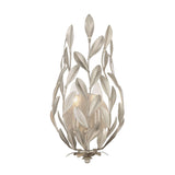 Crystorama Broche 8.25'' Antique Silver Sconce