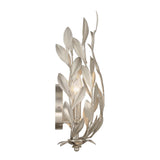 Crystorama Broche 8.25'' Antique Silver Sconce