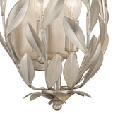 Crystorama Broche 8.25'' Antique Silver Sconce