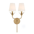 Crystorama Broche 12'' Antique Gold Sconce