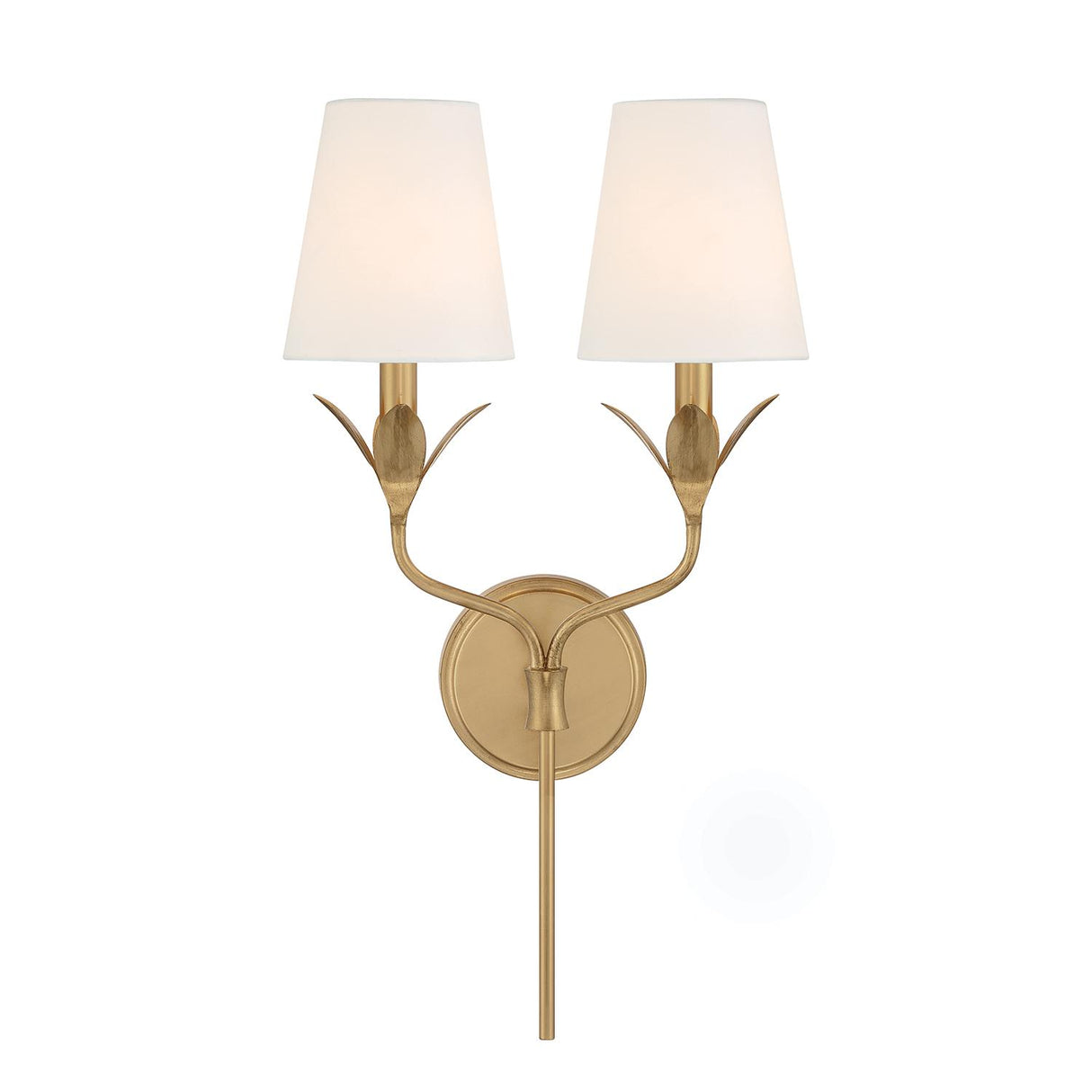 Crystorama Broche 12'' Antique Gold Sconce