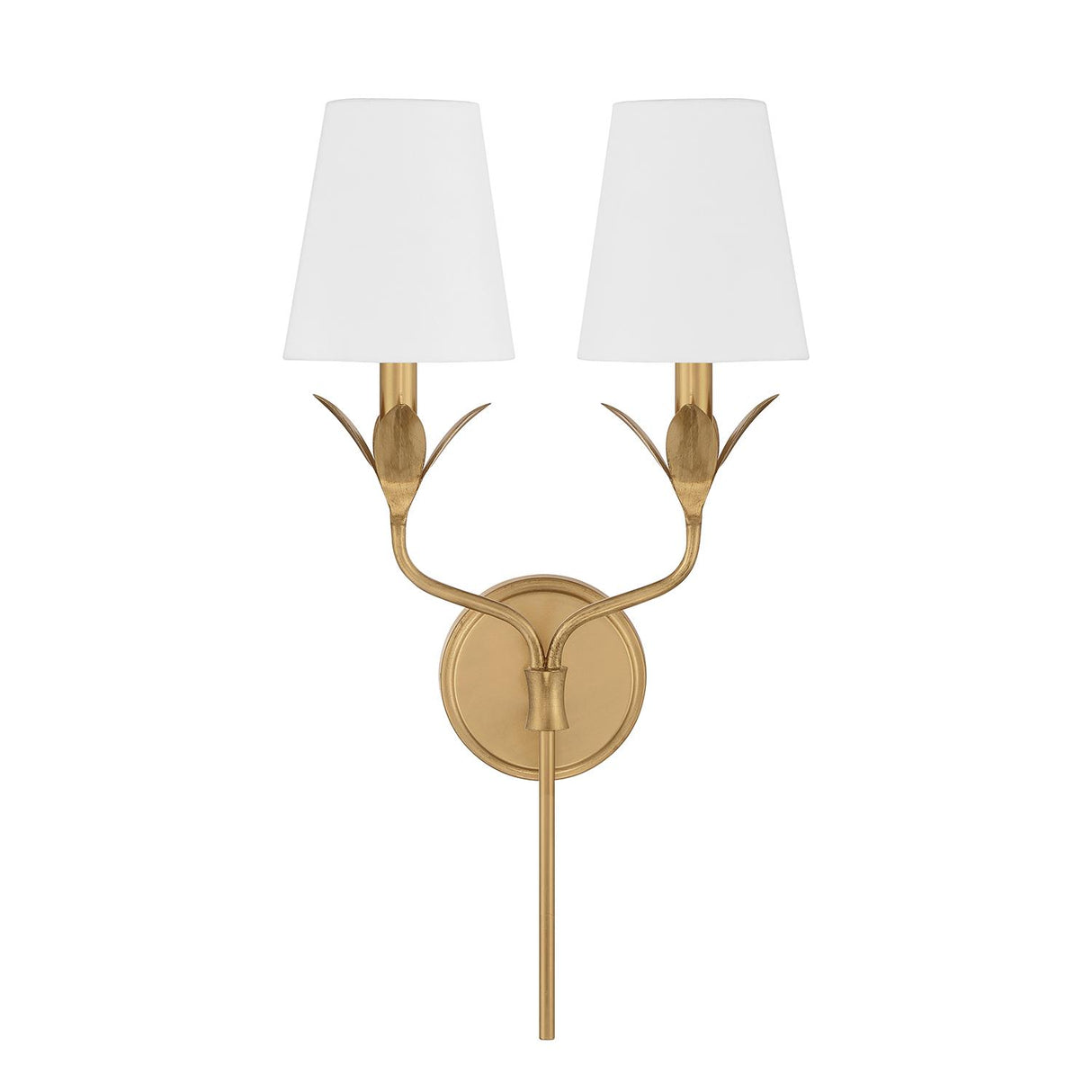 Crystorama Broche 12'' Antique Gold Sconce