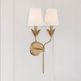 Crystorama Broche 12'' Antique Gold Sconce