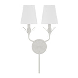 Crystorama Broche 12'' Matte White Sconce