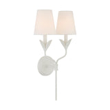 Crystorama Broche 12'' Matte White Sconce