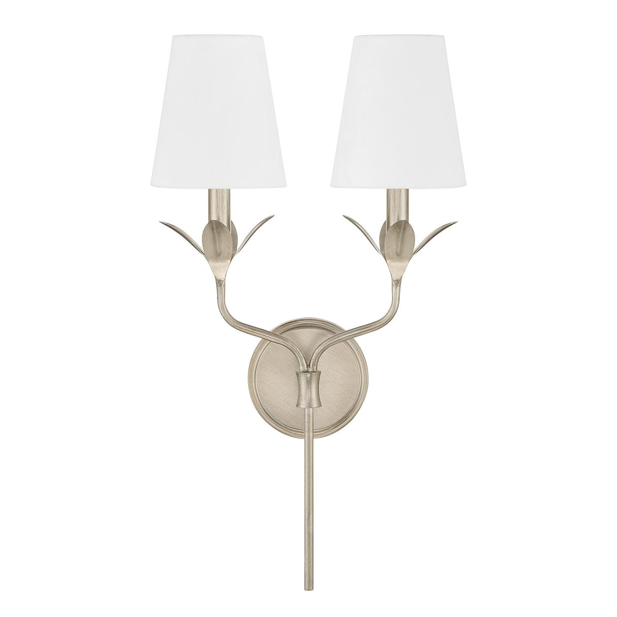 Crystorama Broche 12'' Antique Silver Sconce
