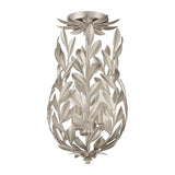 Crystorama Broche 9.5'' Antique Silver Semi Flush Mount