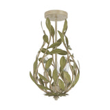 Crystorama Broche 9'' Champagne Green Tea Semi Flush Mount