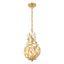 Crystorama Broche 9'' Antique Gold Chandelier