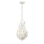 Crystorama Broche 9'' Matte White Chandelier