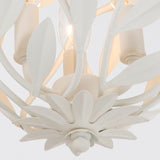 Crystorama Broche 9'' Matte White Semi Flush Mount