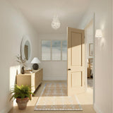 Crystorama Broche 9'' Matte White Semi Flush Mount