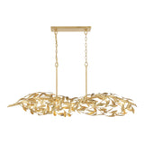 Crystorama Broche 50.5'' Antique Gold Linear Chandelier
