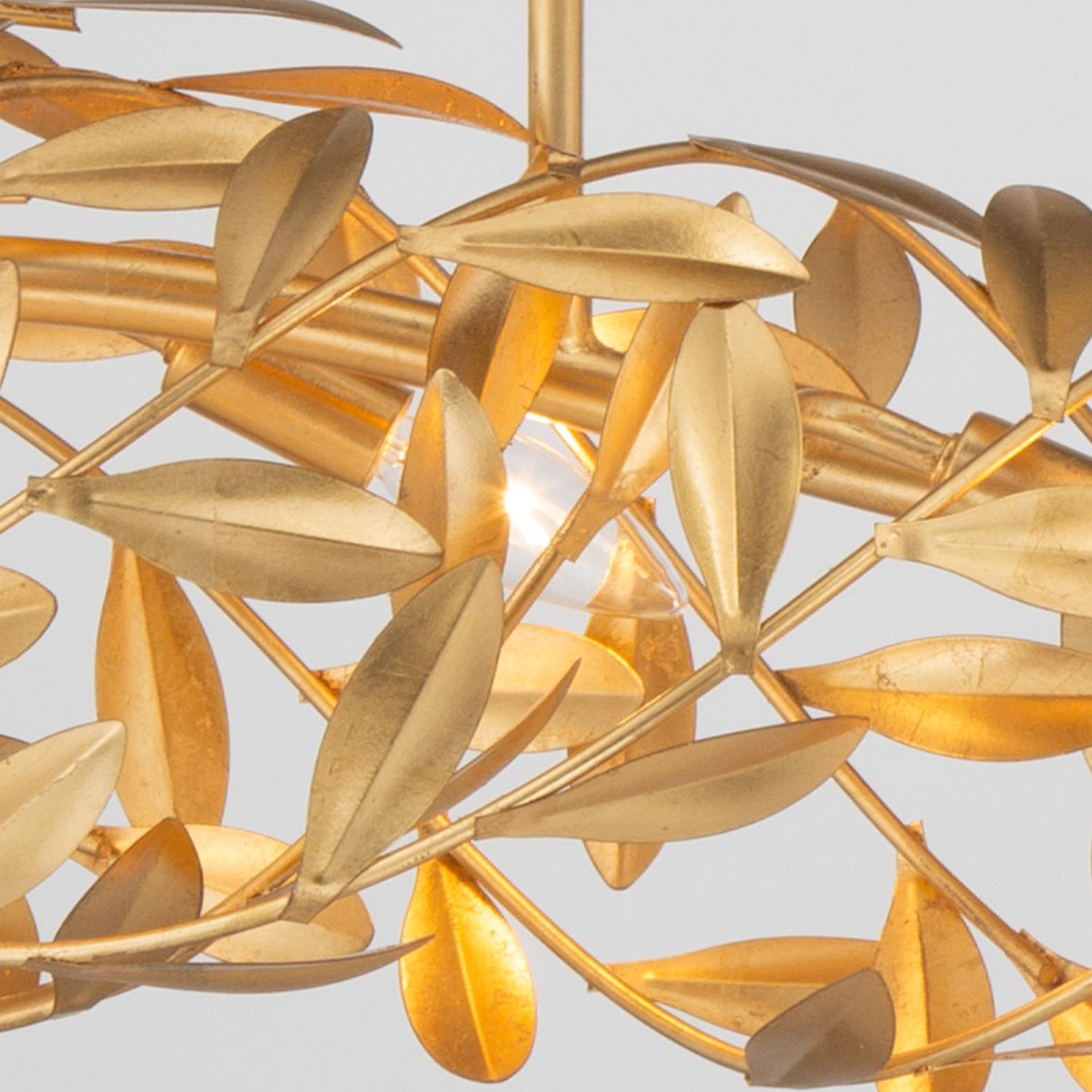 Crystorama Broche 50.5'' Antique Gold Linear Chandelier