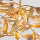 Crystorama Broche 50.5'' Antique Gold Linear Chandelier