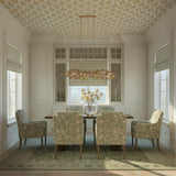 Crystorama Broche 50.5'' Antique Gold Linear Chandelier