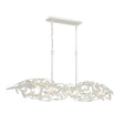 Crystorama Broche 50.5'' Matte White Linear Chandelier