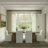 Crystorama Broche 50.5'' Matte White Linear Chandelier